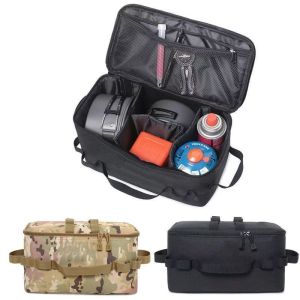 Outdoor Camping Gas Tank Storage Bag Large Capacity Ground Nail Tool Bag Gas Canister Picnic Cookware Utensils Kit Bag
