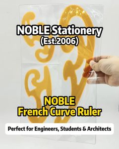 NOBLE French Curve Rulerfor Engineering Drawing and Drafting students and professional (Set of 3)