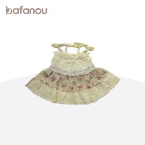 BAFANOU | Girls Flower Patterned Strap Dress