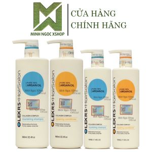 Cặp dầu gội xả Olexrs Hair Salon 500ML - 960ML phục hồi chống rụng kích mọc tóc