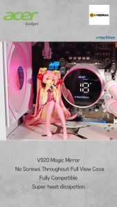 Acer V920 Gaming Computer Case MATX No Screws Throughout Full View PC Desktop Case With Tempered Glass