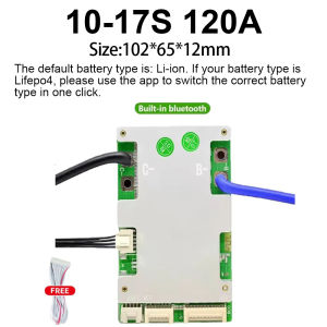 JBD Smart BMS 10S 11S 12S 13S 14S 15S 16S 17S 120A 360A For LifePo4 36V 48V Lithium Battery Bms Built-in BT smart balance board