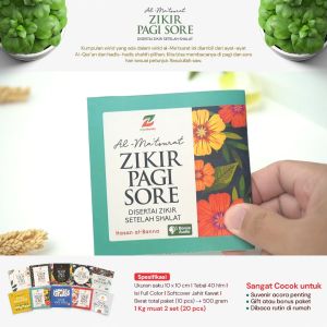 Zikir Pagi Sore Al-Matsurat Hasan Al-Banna Disertai Zikir Setelah Shalat Ukuran Saku Full Colour Dilengkapi Audio Zikir