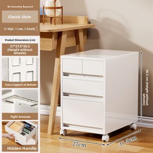 MEIZHUFU | Movable Under Desk Storage for Office Files