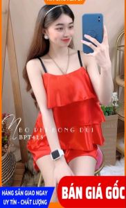 Bộ Đùi Tiểu Thư 3 Tầng Mặc Nhà Siêu Xinh mềm mát free size dưới 55kg (đủ màu) như hình"