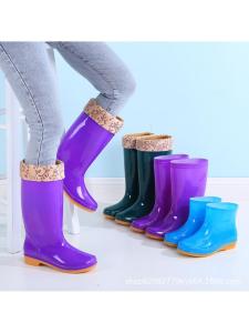 FENGHONGTAO | Non-slip Waterproof Warm Work Rain Boots Long Boot