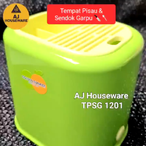 Tempat Pisau Segi Besar 12 Sekat Golden Sunkist TPSG-1201 Peralatan Knife-BuahKitchenware Tempat Pisau Dapur Warna Hijau