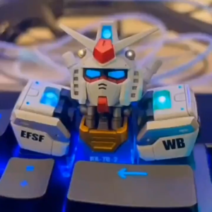 Yuanzu Gundam Keycap Mechanical Keyboard Assault Gundam Three-Connect Keycap Three-Dimensional Creative Keycap Colle