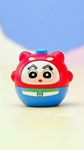 Mainan Gangsing Crayon shinchan Gantungan Mainan Gasing Anak 2 in 1 Lampu LED