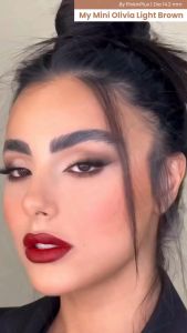 Softlens My Mini Olivia Brown 14.2mm Pinkin Natural Lens / Softlen My Mini Olivia by Pinkin Softlens