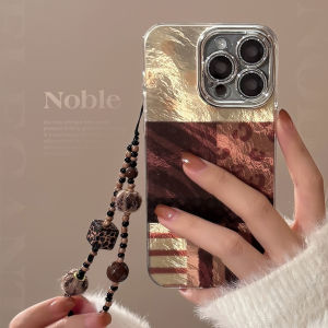 Soft Edge Phone Case for  15 16 pro Max 14 Anti-Fall Unique Female Style Full Cover Artistic Original IP Lens Pendent