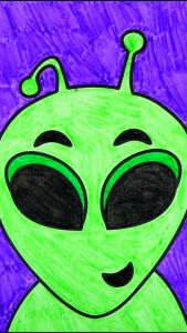 Người ngoài hành tinh Alien - Set 20 Tờ Tranh Tô Màu A4 A5 Dành Cho Màu Sáp Màu Chì - TRANH TÔ MÀU COLOR LAND