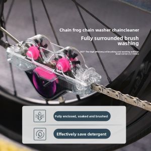 Bicycle Chain Cleaner Cycling Cleaning Kit Cycling Scrubber Washer Tool MTB Road Bike Frog Chain Washer High-Performance Tools