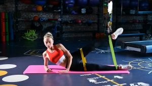 GYMPRO set of 5 Resistance Bands Exercise Workout Bands for Women and Men Stretch Bands for Booty