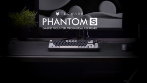 # TECWARE Phantom S 75% Gasket-Mounted RGB Mechanical Keyboard w/TFT Display and Knob #  Black & Grey