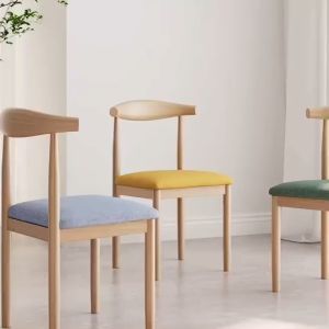 G-Wind M17 💥 ถูกที่สุด 💥 เก้าอี้กินข้าว ลายไม้ มีหลายสี ประกอบง่าย Woody Chair Hoselife (พร้อมจัดส่ง)