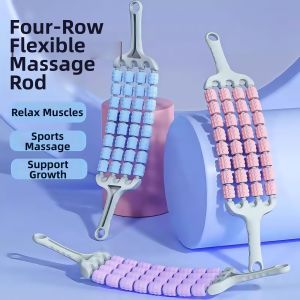 Flexible Muscle Relaxation Massage Stick 4 Rollers
