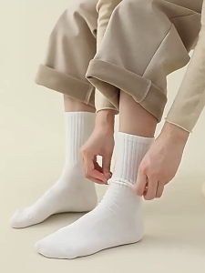 5 Pairs Travel Compression Socks Disposable Mens Compression Socks Breathable Sweat Absorbent Thin Cotton