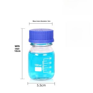 Sealed Glass Bottle for Vacuum Sealing Alcohol Storage round Shape Wide Mouth Bottle Anti Dust Anti Moisture And Anti Fungal