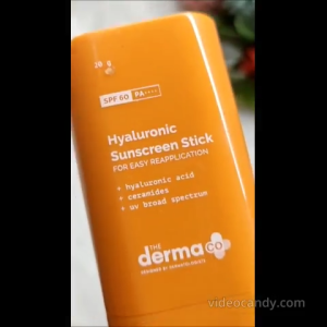 The Derma Co Hyaluronic Sunscreen For All Skin Types Stick With Spf 60 & Pa++++ For Easy Reapplication - 20G Pack Of 1
