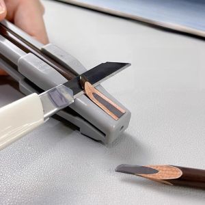 Eyebrow Pencil Sharpener Duckbill Knife Special Tool Set for Beginners Eyebrow Trimming Makeup Artist Womens Kit Knife Sharpening