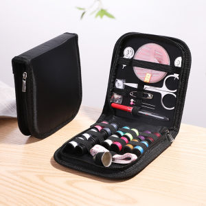 27pcs/set Portable Sewing Kit Set with Threads Needles Scissors Tape Measure for Handcraft Embroidery Home Travel Sewing Tool