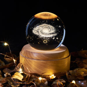 Crystal ball spinning with twelve zodiac signs Music box Projection light Valentines Day Christmas Birthday Child Gift USB Rechargeable