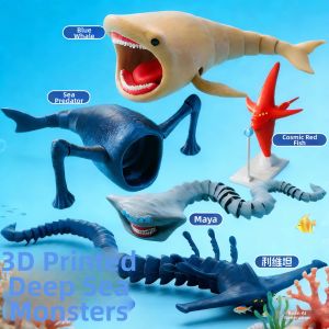 Deep Sea Monster 3D Printed Toy Model