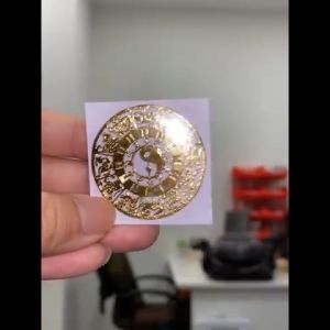 玄数女王 十二生肖八卦贴 一套2贴 铜片贴纸 挡煞气 Chinese Zodiac Bagua stickers set of 2 stickers copper stickers to block Bad Things