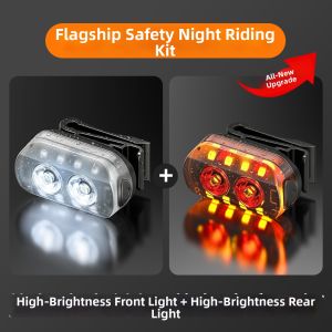 SMILING SHARK | Ultra-bright Long Lasting Bicycle Light Front Rear