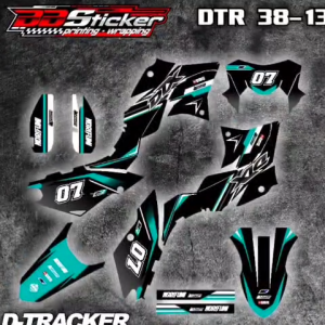 STICKER STRIPING KAWASAKI DTRACKER STICKER PREMIUM BISA HOLOGRAM DTR 38 RACING