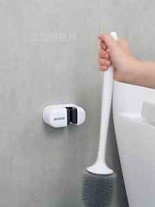 ที่แขวนไม้กวาด ที่แขวนไม้ถูพื้น ไม่ต้องเจาะ ติดง่าย สีขาว สีฟ้า สีเขียว