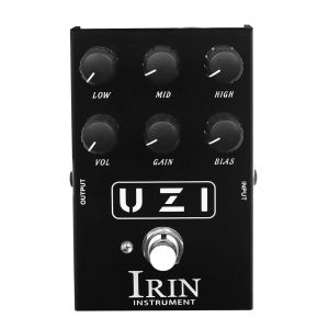 IRIN | UZI Triple-Threat Distortion Guitar Pedal Heavy Metal British American Voicings High-Gain Thrash Rock Hardcore Effect