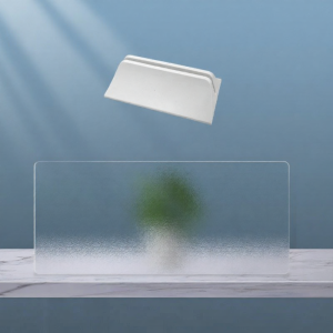 Frosted Transparent Office Partition Desk Divider