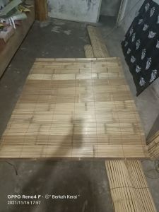 Tirai bambu krey bambu putihan 15x2m