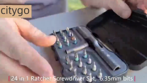 24in1 Multifunction Ratchet Screwdriver Set Multi Magnetic Bits Mini Repair Tool Kit Household Tool For PC & Iphone Etc.