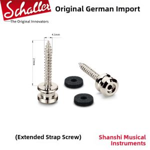 German Schaller Guitar Strap Locks Anti-Slip Bass Folk Acoustic Wood Guitar String Buttons with Lock Secure Stable Performance