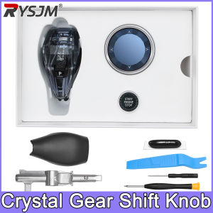 RYSJM | Crystal Gear Shift Knob Lever Short Type For BMW 5 6 Series G30/G31/G38 GT G32 7 Series G11/G12 X3 G01/G08 X4 G02 Gearbox Head ﻿