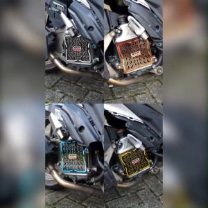 Nsa Radiator Cover Vario 125 150 160 110 All Nmax Aerox Pcx 160 Pcx 150 Lexi Motorcycle Accessories Twotone Black Series Honda Radiator Cap Yamaha Accessories Vario 125 Vario 150 110 160 Nmax Aerox New Old Lexi by Nsa PERFORMANCE Motorcycle accessories