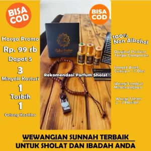 [ KASTURI ORIGINAL ] Parfum pria tahan lama non alkohol bisa untuk solat disukai orang soleh habaib nabi parfum minyak kasturi asli original parfum sholat impor kasturi