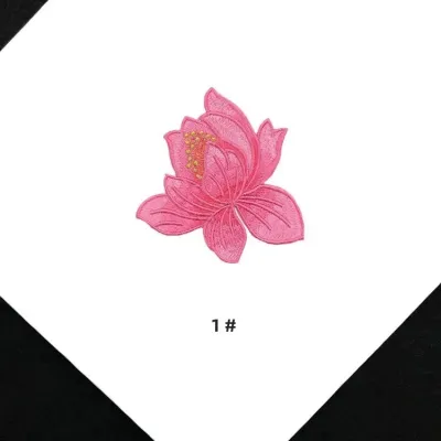 Miếng Dán Hình Hoa Sen 85cm Dán Nhiệt Ủi Lên Thêu Làm Từ Vải Dùng Cho Quần Áo Váy Áo Dài Làm Thủ Công Thân Thiện Với Môi Trường