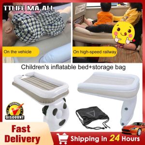 👍High Quality👍New Baby Inflatable Camp Bed Air Mattresses Car Rear Folding Kid Sleeping Bed Childrens Travel Accessory High-Speed Rail Plane