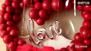 1set Ruby Red Love Heart Latex Balloon Wedding Decoration Balloon Lover Valentines Day Bridal Shower Decoration Christmas DIY Birthday Party Ornament