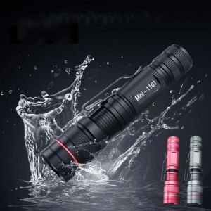Mini LED Flashlight Q5 Portable Torch Flashlights 3 Modes Waterproof AA Battery Powered For Camping Hiking Emergency Lighting