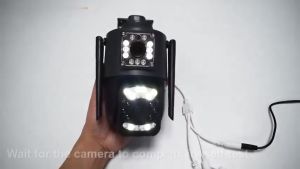 KANGZOG HD 1080p V380 Pro wireless dual lens outdoor waterproof 360 cctv with audio and speaker IP Security Cameras wifi cctv camera for house full color night vision surveillance camera