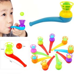 5/20PCS Childrens Hanging Blowpipe Blowball Game Sensory Balance Training Floating Blowball Magic Parent Child Game