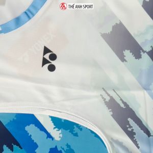 Áo Cầu Lông Sát Nách Nam Mã 282 Trắng Mặc Thoáng Mát Thoải Mái Vận Động