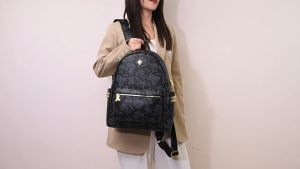 Balo Da Thời Trang Balô da Lv Da Pu Cao Cấp Balo mc Cặp Đi Học Đi Chơi Balo Đựng Laptop 14 Inch CATTIE CB042