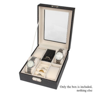 Watch Jewelry Box Travel Case Organizer PU Leather Storage Box for Ring Earrings Bracelet Watch Jewery Case Casket Gift