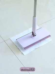 Newly Upgraded 125CM Face Towel Mop Clip Cloth Not Dirty Hand Flat Dust Removal Lazy Hand-Free Small Floor Wet Dry Dual Use